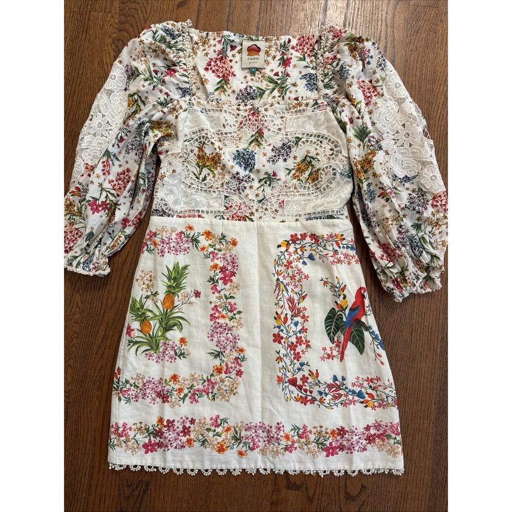 FARM Rio Floral Lace Mini Dress - Multicolor